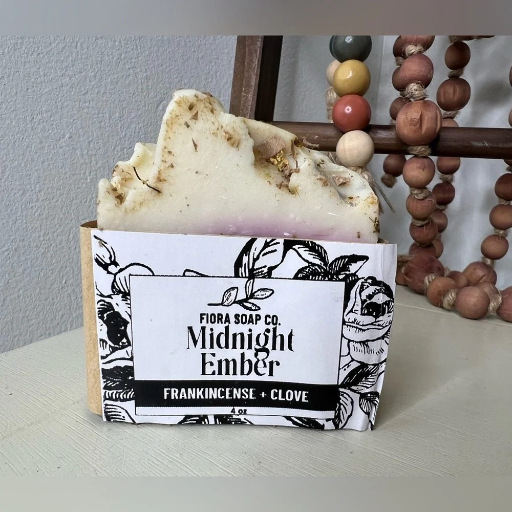 Brand New-Fiora Soap Co-Midnight Ember Homemade Soap
